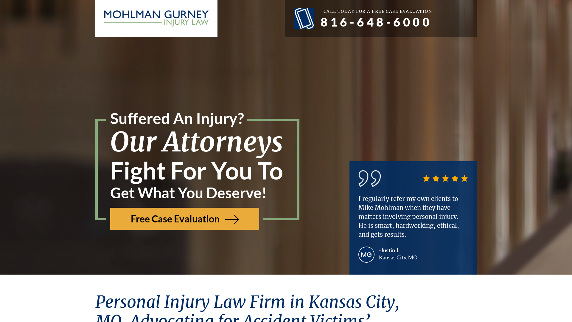 Mohlman Gurney Injury Law